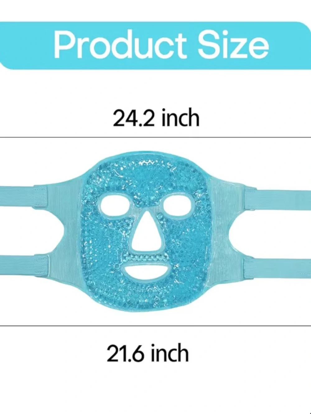 Znocuetod Ice Mask Gel Beads Hot & Cold Compress for Face